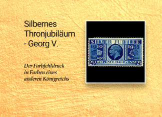 Britische Briefmarkenausgabe zum 25. Thronjubiläum Georg V. 1935 Silbernes Thronjubiläum König Georg V
