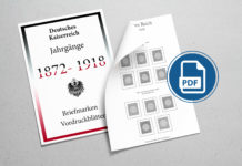 Vordruckblätter Kaiserreich 1872 bis 1918 – kostenloser PDF-Download Briefmarken Vordruckblaetter Deutsches Kaiserreich 1872-1918