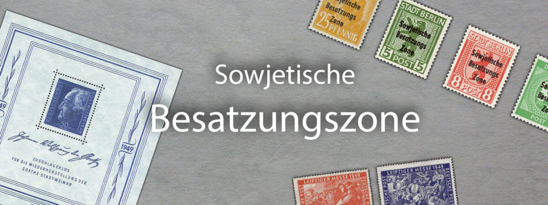 Briefmarken Sowejtische Besatzungszone